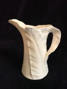 Royal Worcester white china, leaf style jug