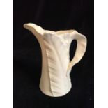 Royal Worcester white china, leaf style jug