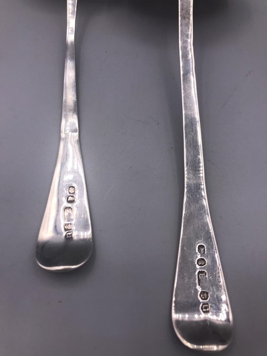 A Pair of silver sauce ladles. - Image 2 of 2