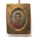 A 19th Century Miniature of a Military Man, the Duke of Wellington.