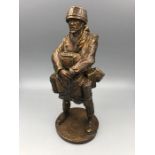 A Bronze of a Parachute regiment soldier