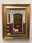 A Painting Of A West Highland Terrier By J.C.Romagny