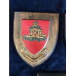 Three Military wall plaques, Royal Lincolnshire Regiment, !0th Armoured Division, The Royal Regiment