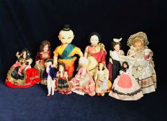 A selection of Vintage and Antique dolls