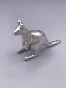 A silver figure of a Kangaroo, marked .925