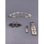 A selection of silver jewellery (24.6g)