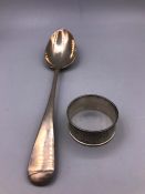 A Georgian Spoon 1808/09 London hallmark, possibly by Peter and William Bateman and a hallmarked