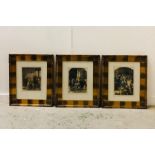 A set of Victorian framed prints by J Philip, Gilbert and one other.