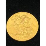 A 1912 Gold Sovereign