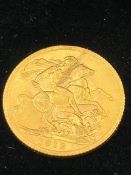 A 1912 Gold Sovereign