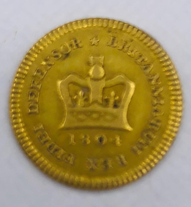 A George III 1804 Third of a Guinea - Image 2 of 2