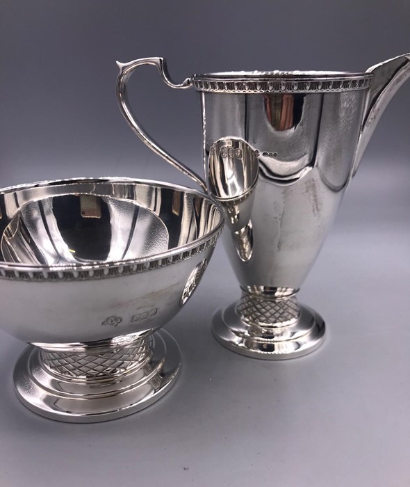 An Asprey silver jug and sugar bowl in original case and box - Image 7 of 7