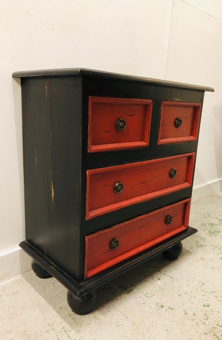 A Two over three Chinese style chest of drawers - Image 2 of 2