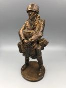 A Bronze of a Parachute regiment soldier