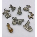Selection Of Silver Charms
