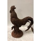 A Rusty Figure of a Chicken