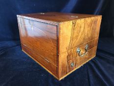 An 18th century gentlemans campaign chest belonged to Robert Crane Esq.