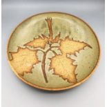 A Stoneware Autumnal themed plate