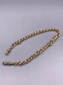 A 9ct gold Albert chain (36g)