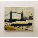 An oil on Canvas by Pamela Viney 'Tower Bridge'