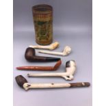 A selection of Vintage pipes