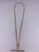 A 9ct Rose gold Albert chain (5.93g)