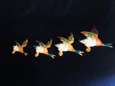 A Set of Four Beswick Duck wall plaques