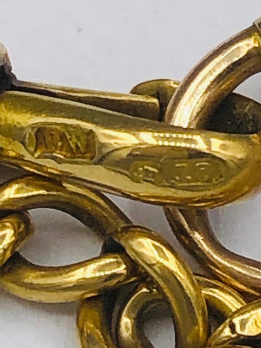 An 18ct gold Albert Chain - Bild 2 aus 2