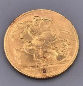 A 1917 gold Sovereign