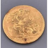 A 1917 gold Sovereign