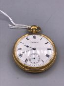 A Waltham 18ct gold pocket watch