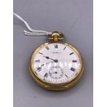 A Waltham 18ct gold pocket watch