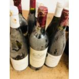 A small Selection of Seven wines, Lancerre 2000, Chateau De Pez 1994, Hospices De Beaune 1996