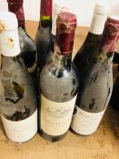 A small Selection of Seven wines, Lancerre 2000, Chateau De Pez 1994, Hospices De Beaune 1996