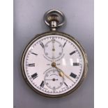 An S Smith & Son silver pocket watch