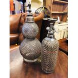 Two Vintage Soda Siphons