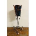 Elkington Plate ice bucket and stand