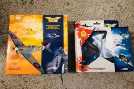 Two Corgi Aviation Archive diecasts to include Supermarine Sptifire MKII A OC Tangmere Wing and a