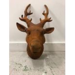 A Decorative Rusty Stags Head