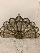 Brass 1940's Phoenix Art Deco Style Fire Screen