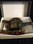 A Boxed bottle of Courvoisier Cognac in a Cannon Decanter mount and original box.