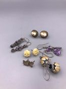 A selection of jewellery, earrings etc.