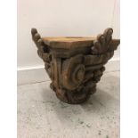 An Antique Carved pelmet or pillar top