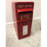 A Cast Iron Red Post Box