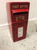 A Cast Iron Red Post Box