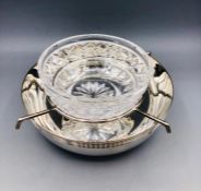 A St Hilaire Caviar bowl with glass inset.