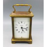 A Bayard 8 Day Brass Carriage Clock, French.