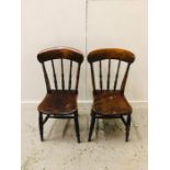 Two Oak Windsor Chairs