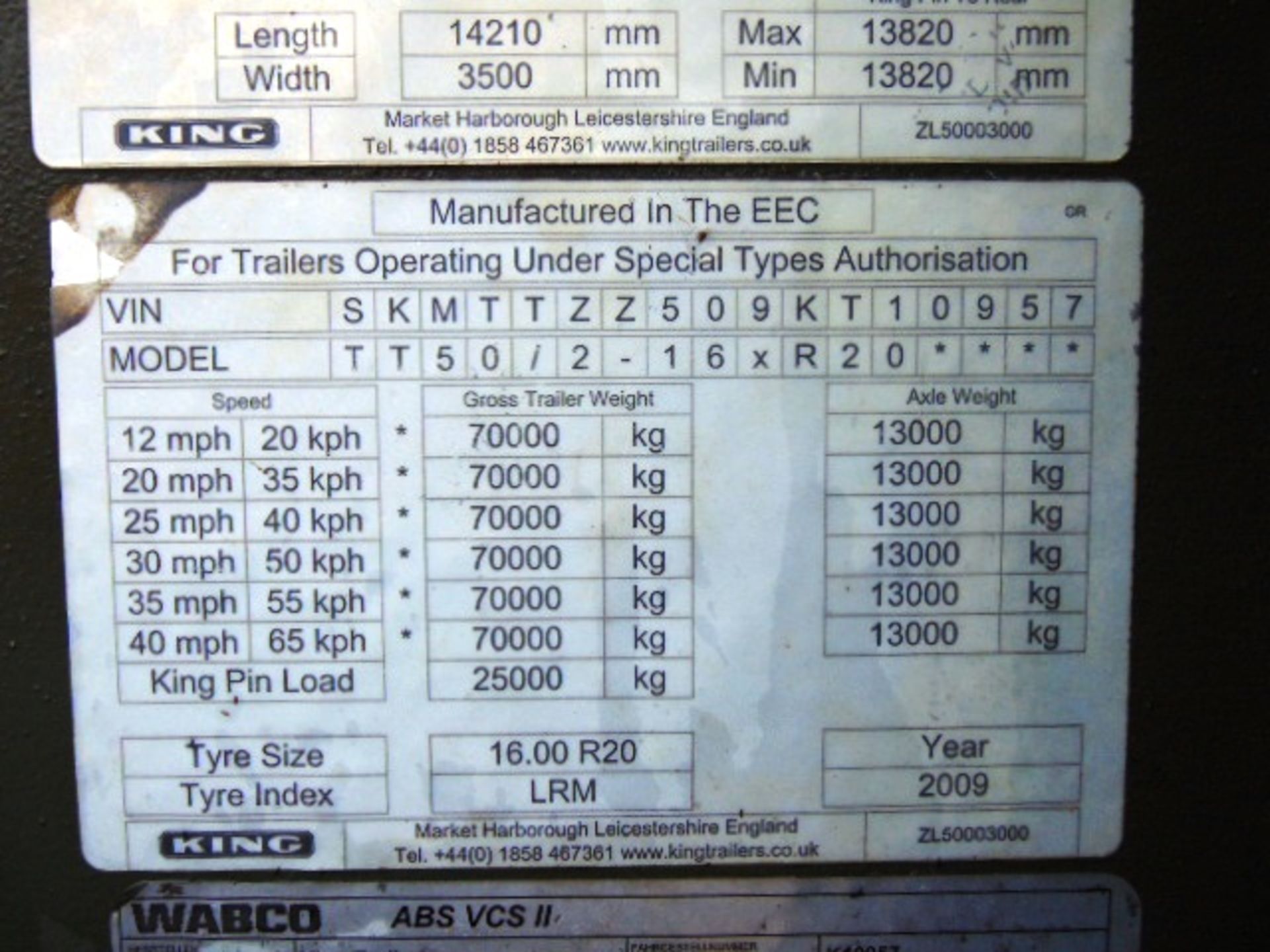 King TT50/2WB Twin Axle Improved Mobility Off Road Trailer - Image 30 of 31