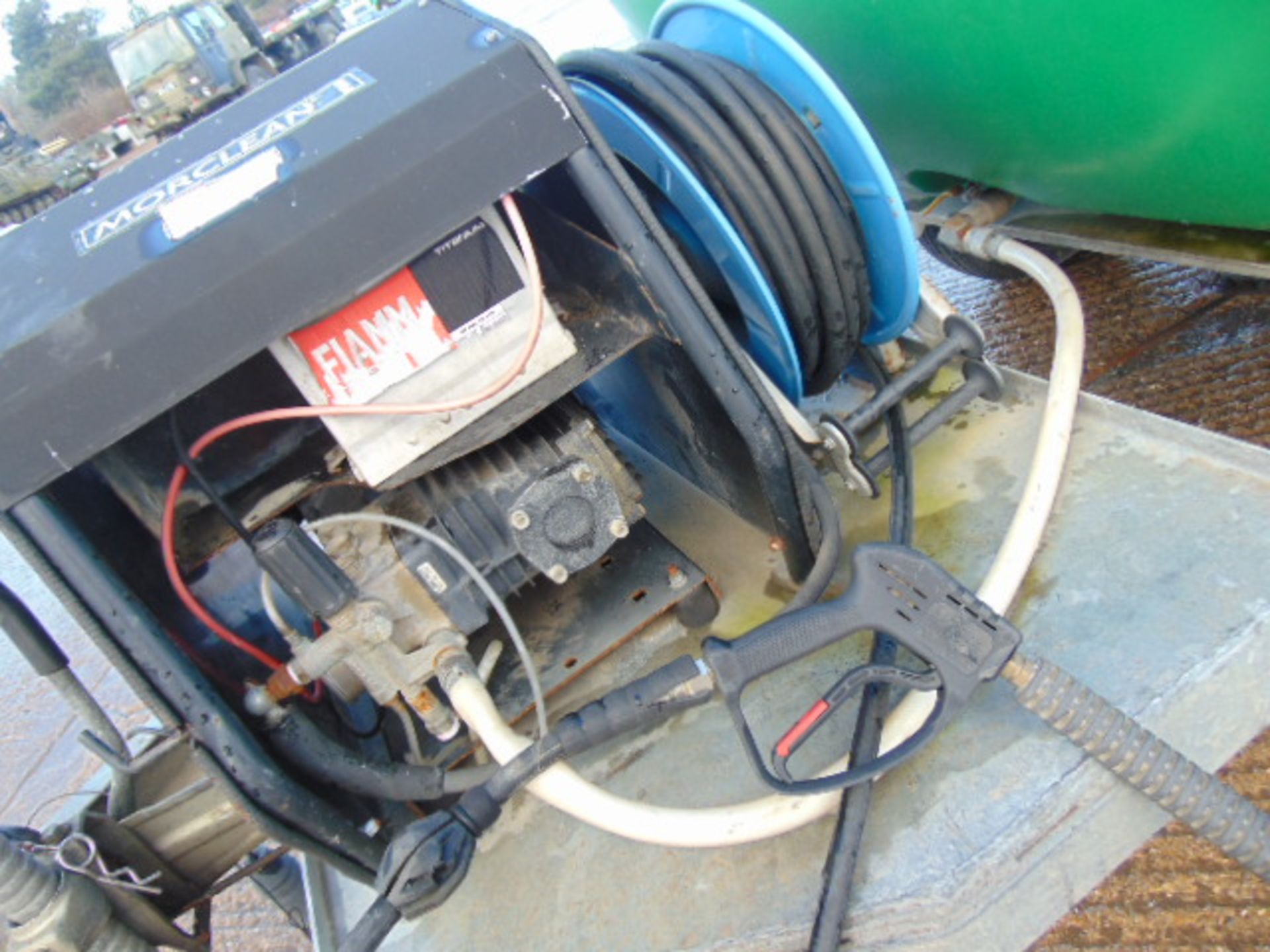 Morclean Trailer Mounted Pressure Washer with 2250 litre Water Tank and Diesel pump - Image 9 of 13